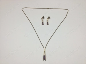 Avon Damen Vintage Schmuck Set Vergoldet mit Steinen 