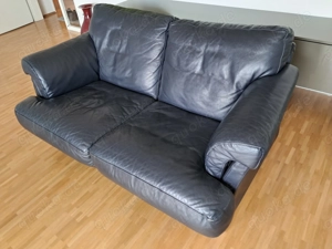 Rolf Benz Leder-Couch, 2-Sitzer, Creation 4400