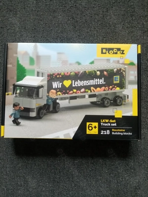 Edeka Blockz Klemmbausteine LKW-Set