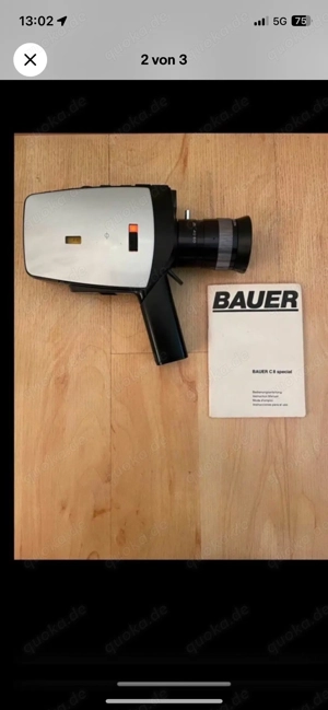 Bauer C8 Spezial Super 8 Kamera mit Beschreibun Bild 3