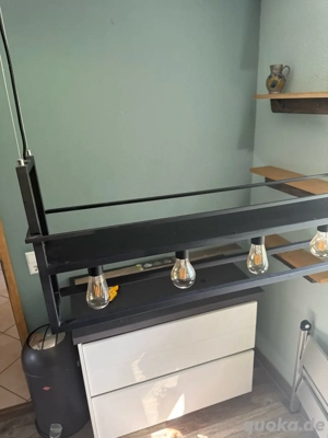 Lampe Küchenlampe Industrie Style mit Regal 100x40cm