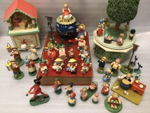 Wendt & Kühn Sammlung, Figuren + Spieluhren. Siehe Fotos Erzgebirge