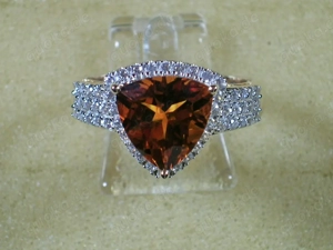 NEU: Ring Gr. 18 19 20 375 Gold Madeira Citrin + Zirkon