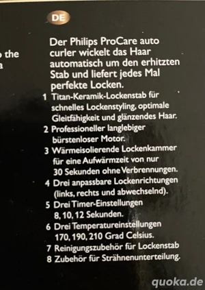 PHILIPS ProCare auto-curling, Lockenstab, Traum Locken, Föhn Bild 4