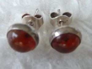 Echt Bernstein 925 Silber Ohrstecker Ohrschmuck Ohrringe 