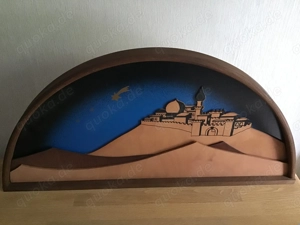 ULMIK Erzgebirge Krippen Hintergrund Bild Krippenschmuck Weihnachtsschmuck