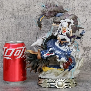 One Piece Ruffy vs Kaido Figur Anime Statue Luffy Gear 5 PVC Modell 23cm