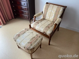 Finkeldei Sessel Hocker Stilmöbel Chippendale Vintage Couchsessel