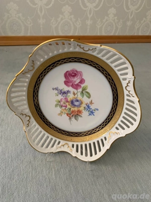 Durchbruchschale Teller Porcelaine de Saxe Porzellanschale