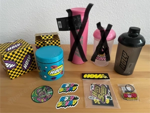 Neu Holy Energy Shaker, Metalldose, Schlüsselanhänger, Sticker