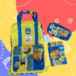 Minions Chiquita Sonderedition 3 Teilig Rucksack Notizbuch  Schlamper Mäppchen  Neu & OVP
