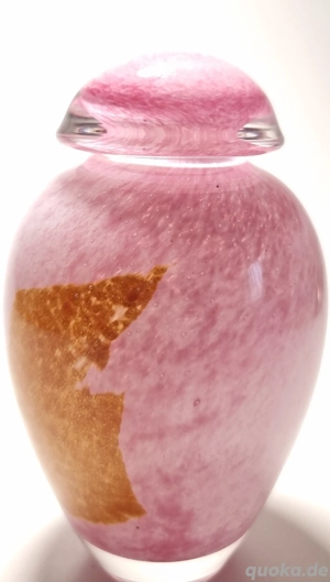 Glasgefäß mit Deckel und Gold Akzent | Nachlass | Vase | Glasdose Bild 9