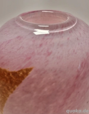 Glasgefäß mit Deckel und Gold Akzent | Nachlass | Vase | Glasdose Bild 8