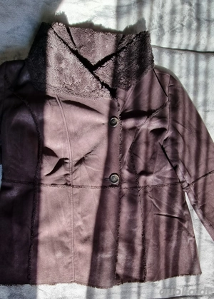Wildleder-Fellimitat Jacke BONITA Größe 48 Bild 4