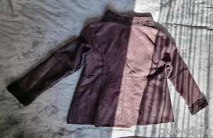 Wildleder-Fellimitat Jacke BONITA Größe 48 Bild 3