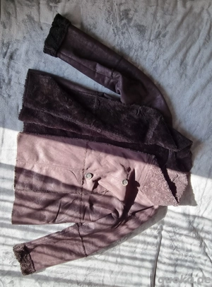 Wildleder-Fellimitat Jacke BONITA Größe 48 Bild 2