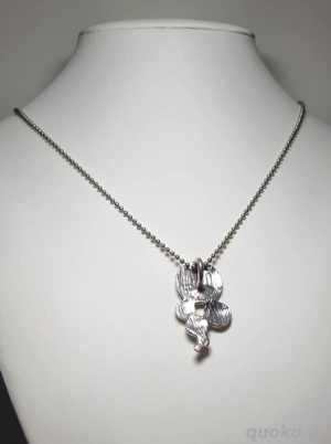 Kette & Anhänger | Emaille | Halsschmuck | Alter Schmuck Bild 4