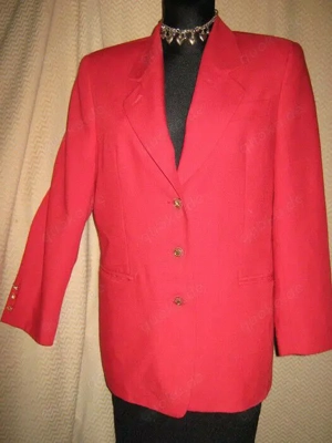 NEU VINTAGE Marine Maritim Navy Sailor Style Kostüm Anzug Blazer Jaeger & Mirow Gr. 40- 42  M rot 