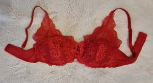 Push-Up BH, Dessous, rote Spitze EU 85D Kinga lingerie de femme