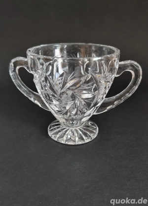 Kristall Zuckerdose | Zuckerschale | Kristallschale | Art-Deco