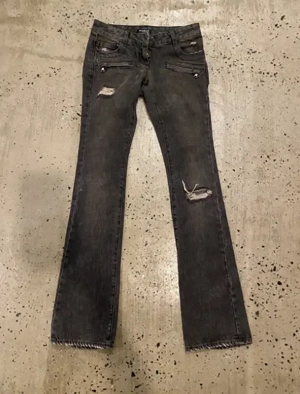Balmain Decarnin Flare Moto Jeans