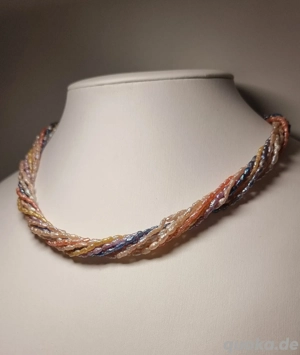 Collier | Süßwasserperlen | 925 Silber | Biwa Perlen | Nachlass