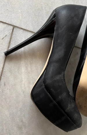 Plateaupumps Schwarz Gr 41 Bild 5