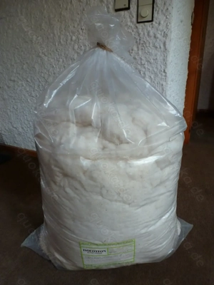 Stopfwolle SW-02 - reine Baumwolle - Sack 5 kg - von ISOCOTTON - Füllmaterial, branschutztechn. beh.