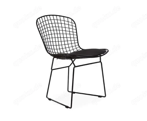 Wire chair stuhl ALL BLACK schwarz lackiertem Stahl