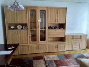 Wohnzimmerschrank mit Vitrine L 270 x H 214 x T 38 oben 48 cm unten cm o 