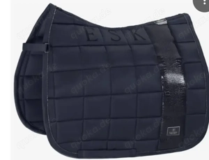 Eskadron Schabracke Dressur Blau   Eskadron Platinum Schabracke Big Square Glossy