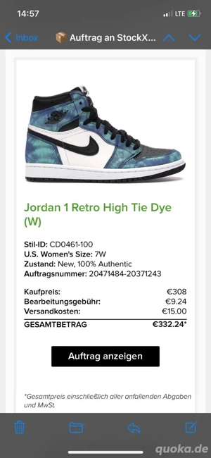 Jordan 1 Retro High Tie Dye Gr.38