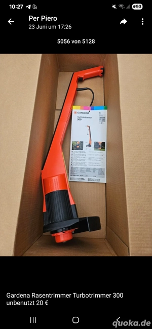 Gardena Turbo Hand Trimmer Gartentrimmer Rasentrimmer Elektro