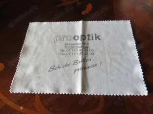 Brillenputztuch zu verschenken