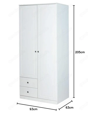 Schrank UND Kommode, Holz, weiß NEU für Kinderzimmer o. Garderobe