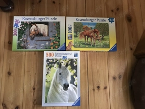 3 Ravensburger Pferde Puzzle 300   500   XXL 100 Teile