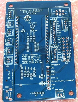 ESPuino -miniD32pro rev2.3 - Platine ohne Bauteile - NEU