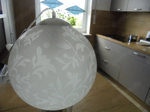 Lampenschirm Kugel Leuchte Glas gemustert Schlafzimmer, Wohnzimmer