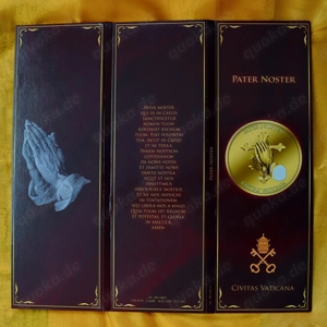 Das  Vaterunser  Set in Box mit Zertifikat 