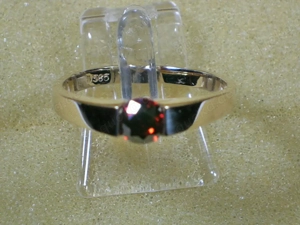 NEU: Brillant-Ring 585 Gold Gr. 18-57 19-60 0,5 Carat roter Diamant