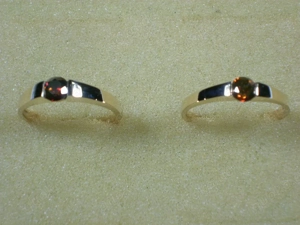 NEU: Brillant-Ring 585 Gold Gr. 18-57 19-60 0,5 Carat roter Diamant Bild 9