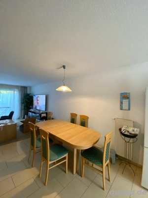 Großer Esstisch ausziehbar + 6 Stühle, Bucheoptik   240 cm Länge