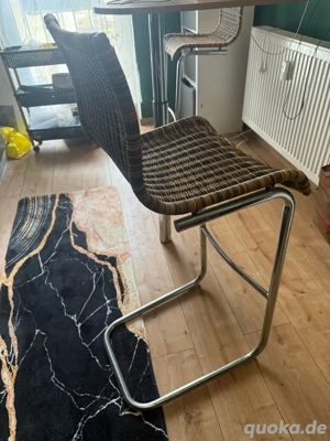Barstühle aus Rattan 