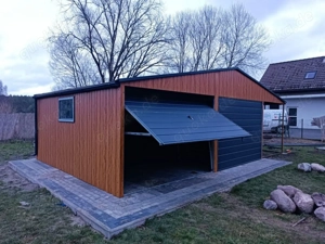 Raum Laube Blechgarage Fertiggarage KFZ Metallgarage