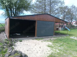 Fertiggarage KFZ Metallgarage Raum Laube Blechgara