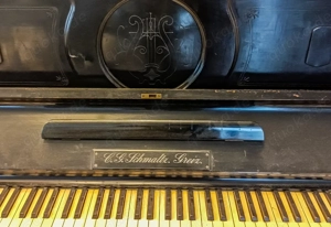 Klavier von C. G. Schmaltz. Greiz, mind. 125 Jahre alt, gebraucht zu verkaufen Bild 4