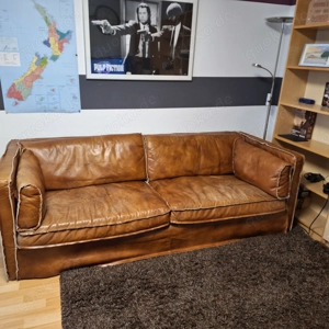 Verkaufe eine gebrauchte Ledercouch