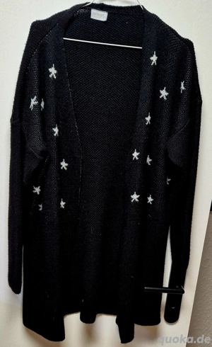 Tolle,schwarze offene Strickjacke Gr.L zu verkaufen 