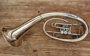 Cyprian Aarau Gold Brass Bb Oval Baritone   Tenorhorn