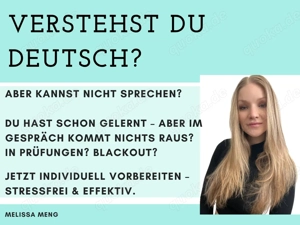 Verstehst du Deutsch   aber kannst es nicht sprechen? Lass uns das ändern (1:1 Coaching)
